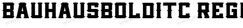 BauhausBoldITC Regul字体转换